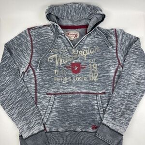 Premium 51 Hoodie Womens XL Gray Red